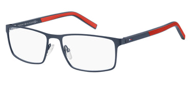 Premium Men Tommy Hilfiger Eyeglasses: TH 1593 - Matte Blue Blue - SpecSMART Eye Clinic (Diagonal View)